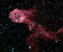 发射星云IC1396附近的暗云（史匹哲红外线